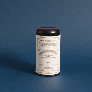 2.5oz loose leaf tea, sealed in matte black signature tea tin